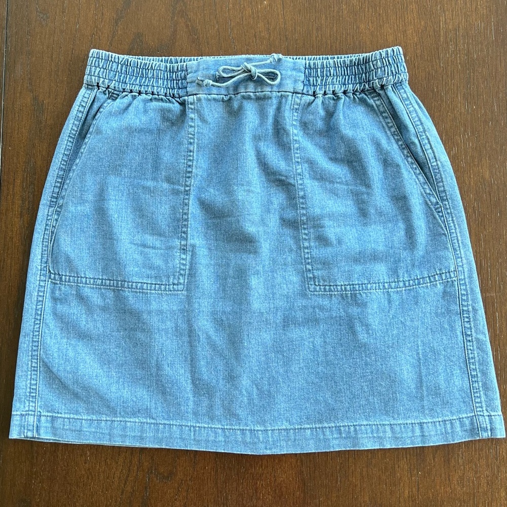J.Crew Mercantile Chambray Denim Mini Skirt